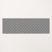Sayagata patroon, Japans, Zwart en Wit Yogamat (Achterkant (horizontaal))
