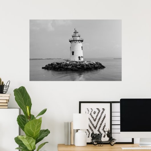 Saybrook Breakwater Light Poster (Thuiskantoor)