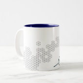 Saybrook "Flower of Life"-Mok koffie Tweekleurige Koffiemok (Voorkant links)