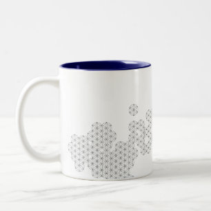 Saybrook "Flower of Life"-Mok koffie Tweekleurige Koffiemok