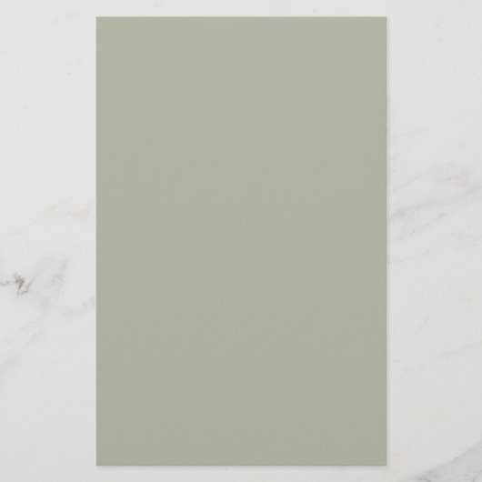 Saybrook Sage Solid Color Briefpapier (Voorkant)
