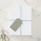 Saybrook Sage Solid Color Cadeaulabel (Met Touw)