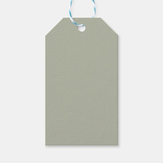 Saybrook Sage Solid Color Cadeaulabel (Voorkant)
