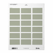 Saybrook Sage Solid Color Etiket (Full Sheet)