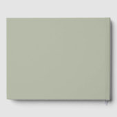Saybrook Sage Solid Color Gastenboek (Achterkant)
