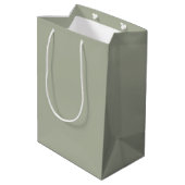 Saybrook Sage Solid Color Medium Cadeauzakje (Achterkant Gekanteld)
