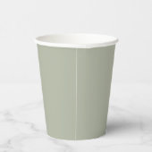 Saybrook Sage Solid Color Papieren Bekers (Rechts)
