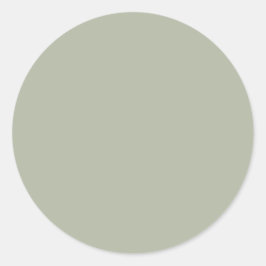 Saybrook Sage Solid Color Ronde Sticker