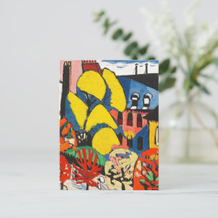 Sayen - Bomen, kleurrijk schilderij, Briefkaart