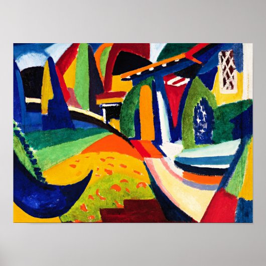 Sayen - Scheherazade, kleurrijk schilderij Poster (Voorkant)