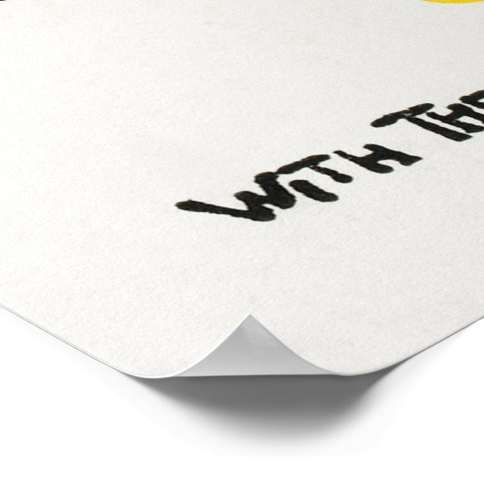 Saÿen's 'Met de complimenten van het seizoen' Poster (Hoek)