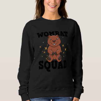 Saying Cute Wombat Squad Rodent Nature Trui