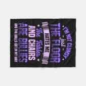 Saying I'm Not Clumsy Im Not Clumsy Sarcastic Wome Fleece Deken (Voorkant (Horizontaal))