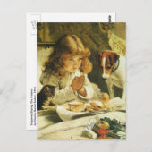 Saying Our Prayers, Suspense Charles Burton Barber Briefkaart (Voorkant / Achterkant)