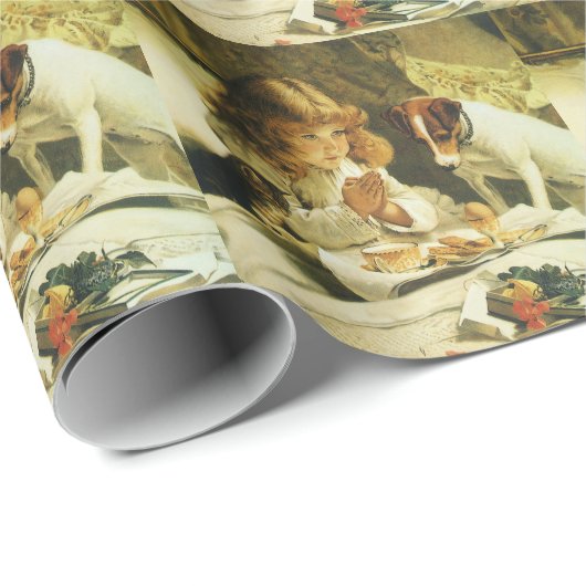 Saying Our Prayers, Suspense Charles Burton Barber Cadeaupapier (Rol Hoek)