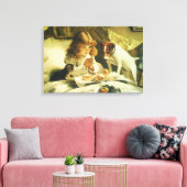 Saying Our Prayers, Suspense Charles Burton Barber Canvas Afdruk (Insitu (Woonkamer))