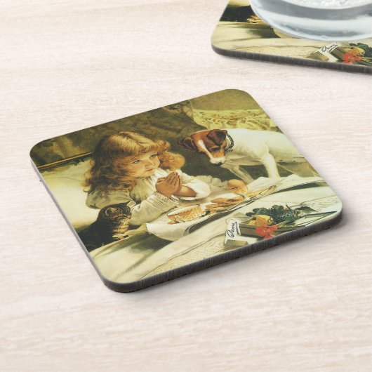 Saying Our Prayers, Suspense Charles Burton Barber Drankjes Onderzetter (Linkerzijde)