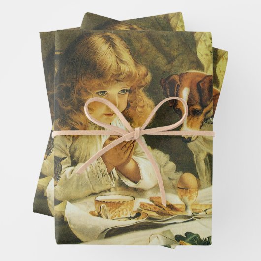 Saying Our Prayers, Suspense Charles Burton Barber Inpakpapier Vel (In situ)