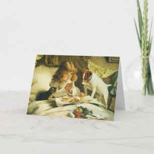 Saying Our Prayers, Suspense Charles Burton Barber Kaart