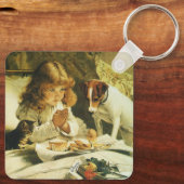 Saying Our Prayers, Suspense Charles Burton Barber Sleutelhanger (Achterkant)