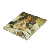 Saying Our Prayers, Suspense Charles Burton Barber Tegeltje (Zijkant)