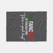 Saying Vaffanculo Have Day Italian Fleece Deken (Voorkant (Horizontaal))