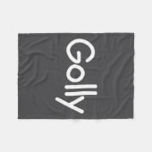 Sayings, Quotes And Cute One-liners, Golly Funny J Fleece Deken (Voorkant (Horizontaal))