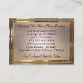 Saylavone Elegant Professional Visitekaartje (Achterkant)