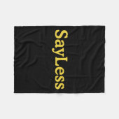 Sayless Urban Meme Motivation  Fleece Deken (Voorkant (Horizontaal))