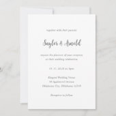 Saylor Modern Wedding Kaart (Voorkant)