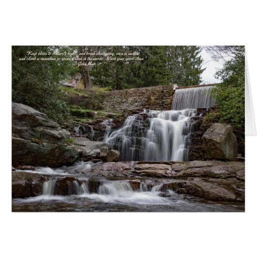 Saylorsville Dam Note Card (Voorkant Horizontaal)