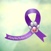 #SayNoToBeransa bewustzijnslint venster klampen Raamsticker (Vel 3)