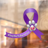 #SayNoToBeransa bewustzijnslint venster klampen Raamsticker (Vel 2)