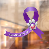 #SayNoToLibrela lint venster plakken Raamsticker (Vel 2)