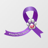 #SayNoToLibrela lint venster plakken Raamsticker (Vel)