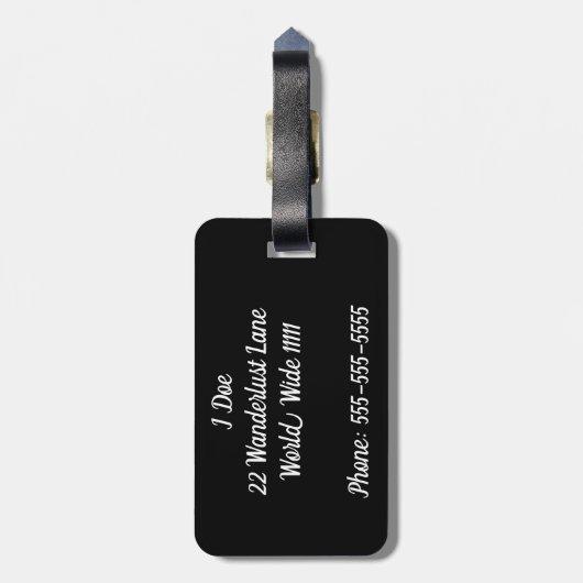 Sayonara Bagagelabel (Achterkant verticaal)