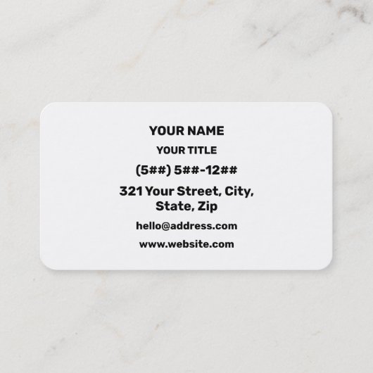 Sayonara | Japanese Goodbye さようなら Hiragana Script Visitekaartje (Achterkant)