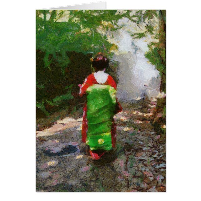 Sayonara maiko-san kaart (Voorkant)