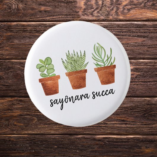 Sayonara Succa Succulent Ronde Button 3,2 Cm