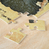 Sayori & Awabi (Halfbeak, Abalone) Hiroshige Fish Legpuzzel (Zijkant)