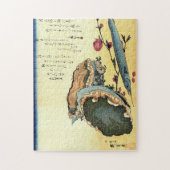 Sayori & Awabi (Halfbeak, Abalone) Hiroshige Fish Legpuzzel (Verticaal)
