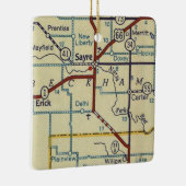 Sayre Oklahoma Keramisch Ornament (Rechts)