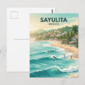 Sayulita Beach Surf Break Mexico Briefkaart (Voorkant / Achterkant)