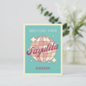 Sayulita Mexico Retro  Partij Briefkaart (Staand voorkant)