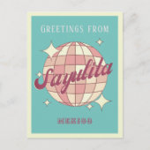 Sayulita Mexico Retro  Partij Briefkaart (Voorkant)