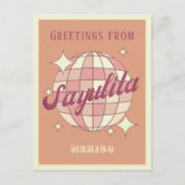 Sayulita Mexico Retro Partij Briefkaart (Voorkant)