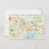 Sayulita, Mexico | Routekaart voor bruiloft Kaart (Voorkant)