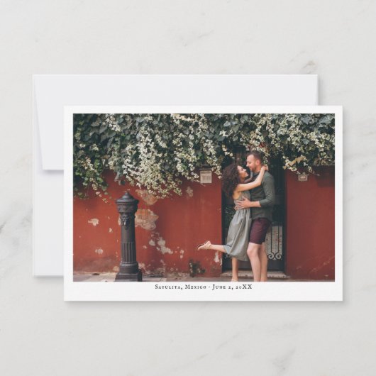 Sayulita, Mexico | Routekaart voor bruiloft Kaart (Achterkant)