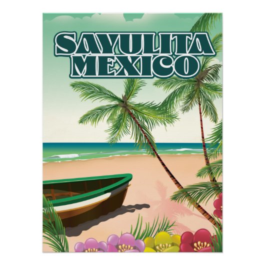 Sayulita Mexico strand poster (Voorkant)