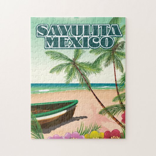 Sayulita Mexico strand poster Legpuzzel (Verticaal)